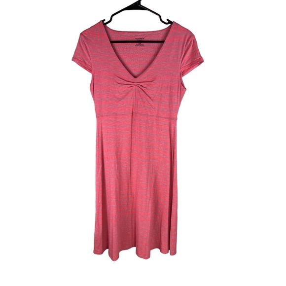 Toad&Co Dresses & Skirts - Toad&Co Rosemarie Organic Cotton Orange Gray Dress Women’s Small